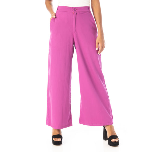 wide pants - Fushia View 1