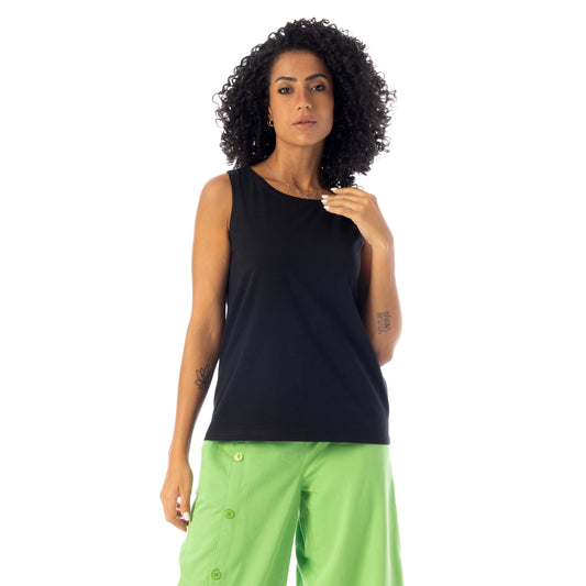 sleeveless t-shirt - Black View 1