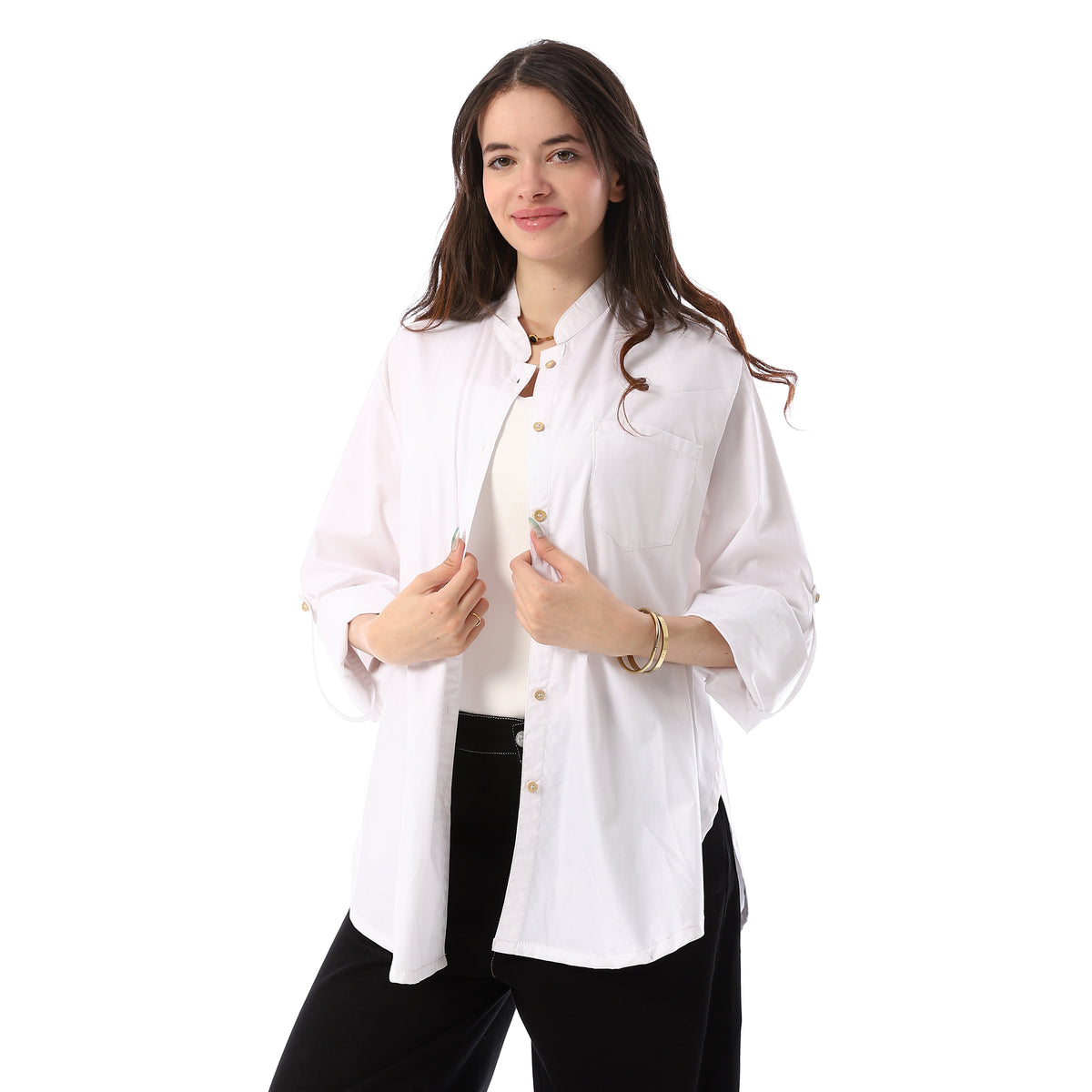 wide shirt - White View 1