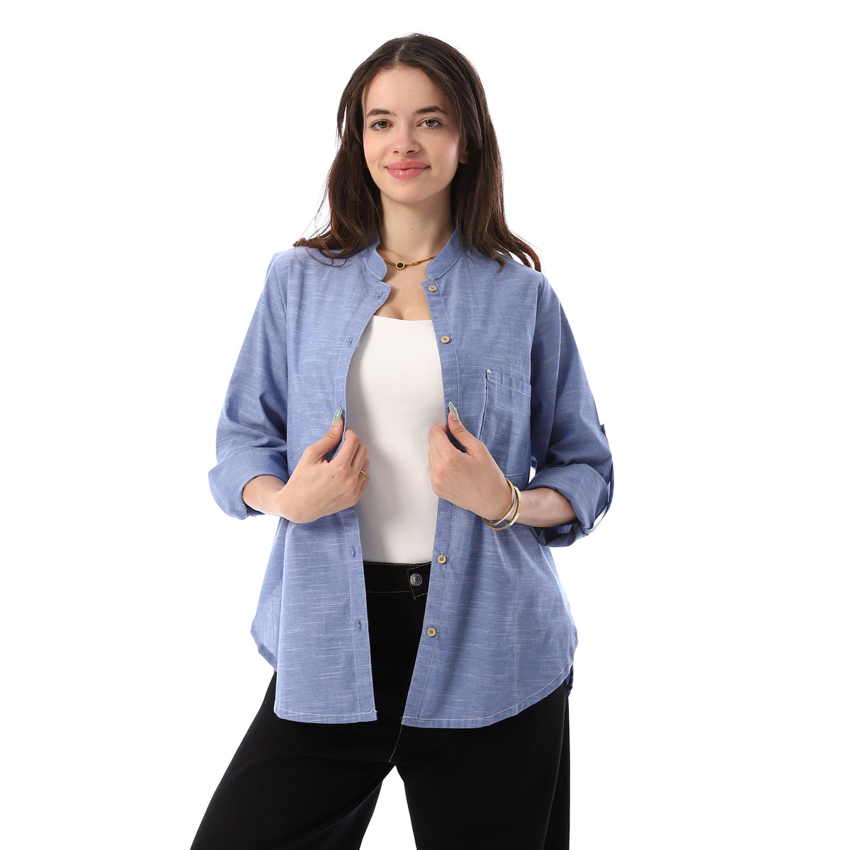 wide shirt - Indigo View 1