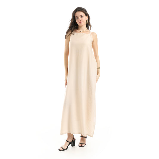 lenin sleeveless dress - L.Beige View 1