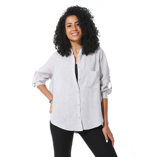 lenin wide shirt - Gray View 1