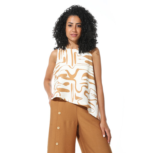 sleeveless blouse - Off White X View 1