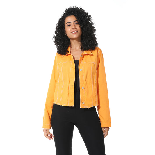 jeans jacket - Orange View 1