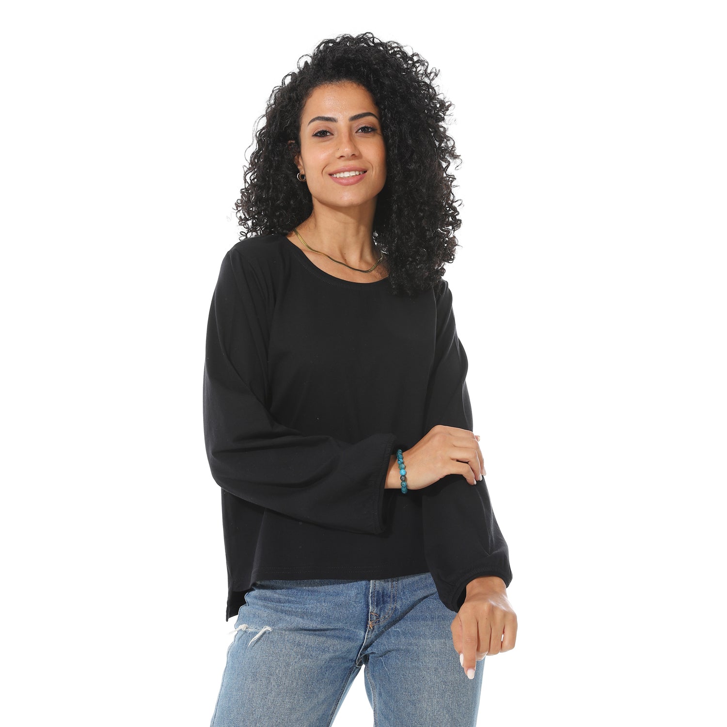 Long Sleeve T-Shirt - Black View 1