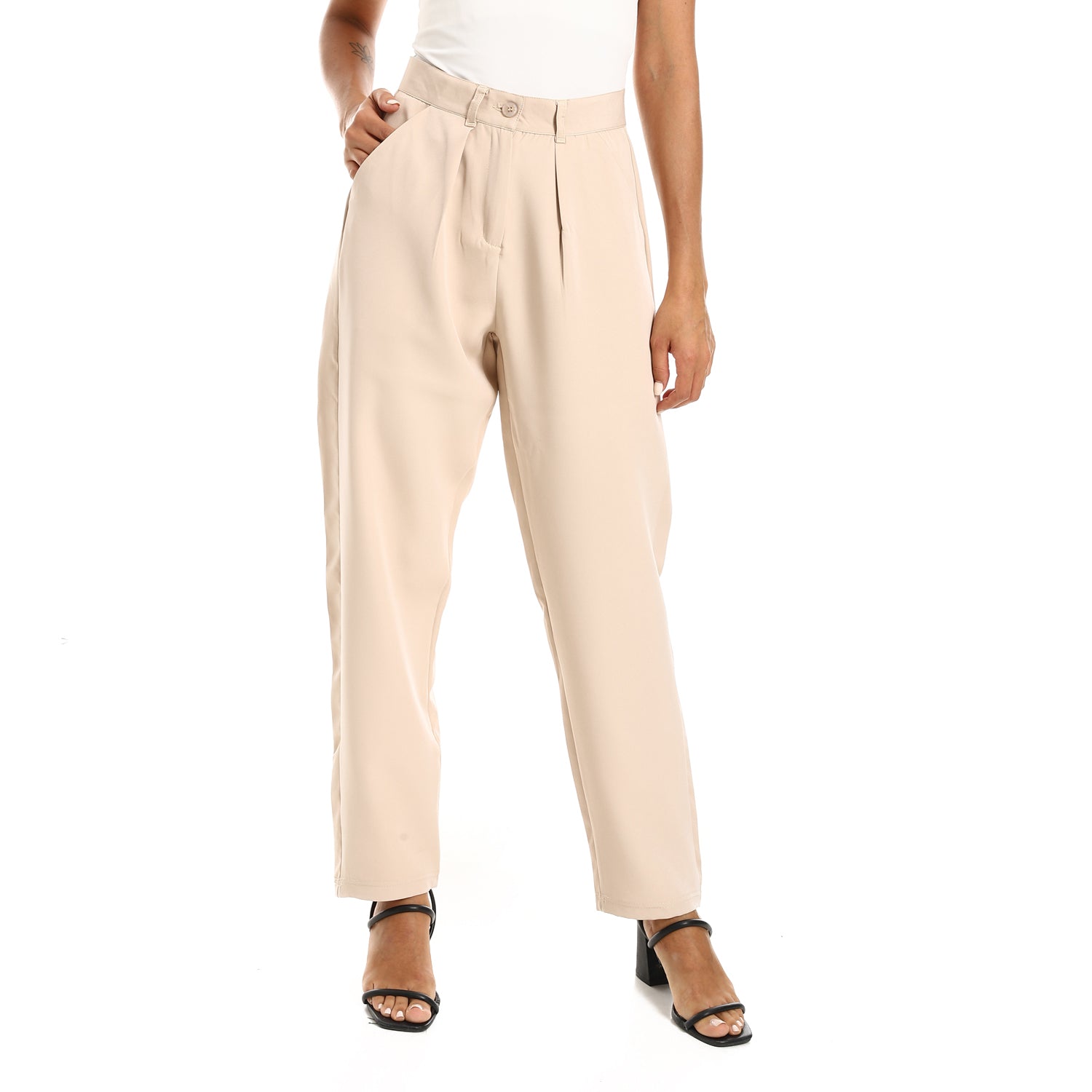 Classic Pants - Beige View 1