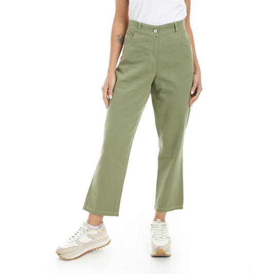 5 pocket cigarette pants - Khaki View 1