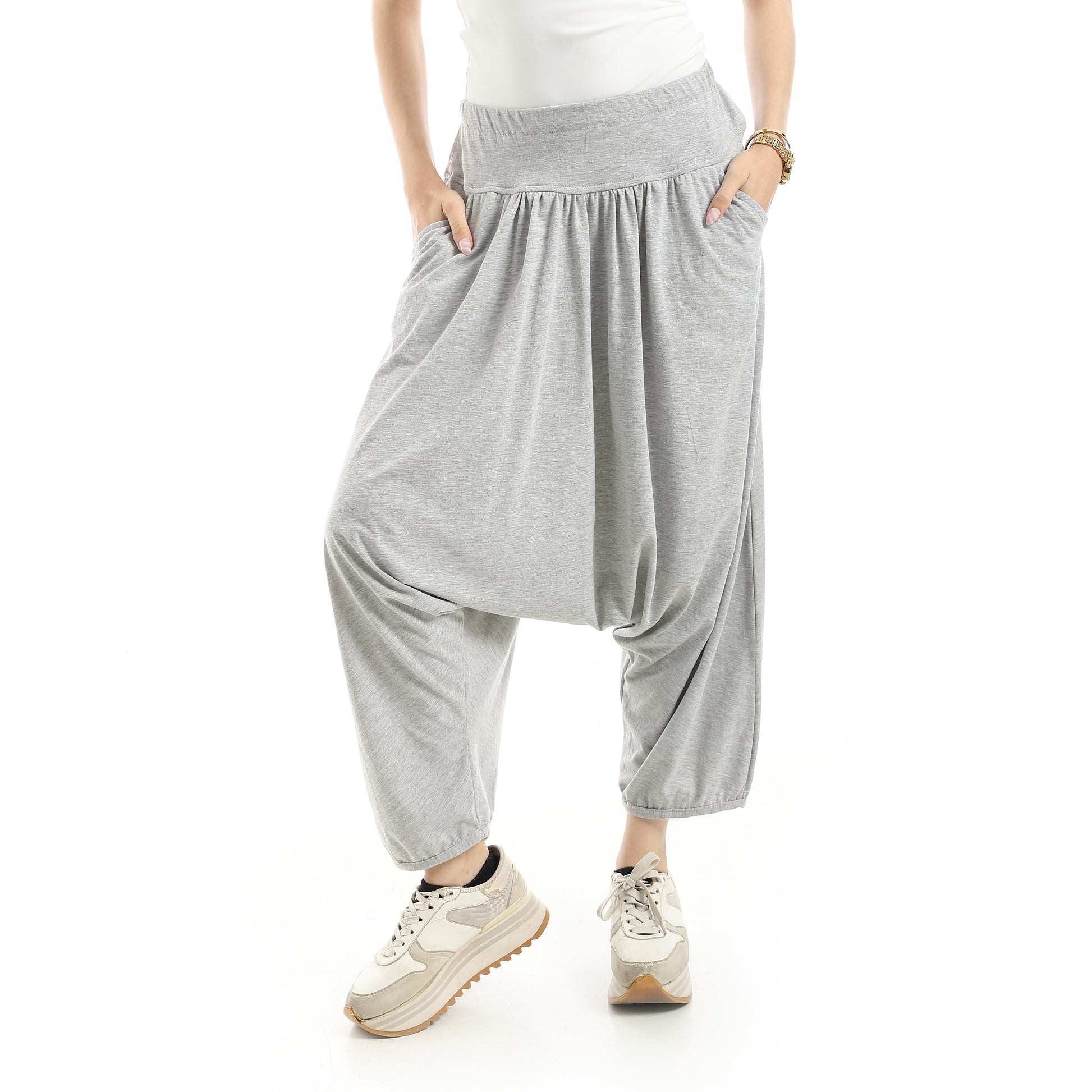 Single jersey harm pants - Grey View 1