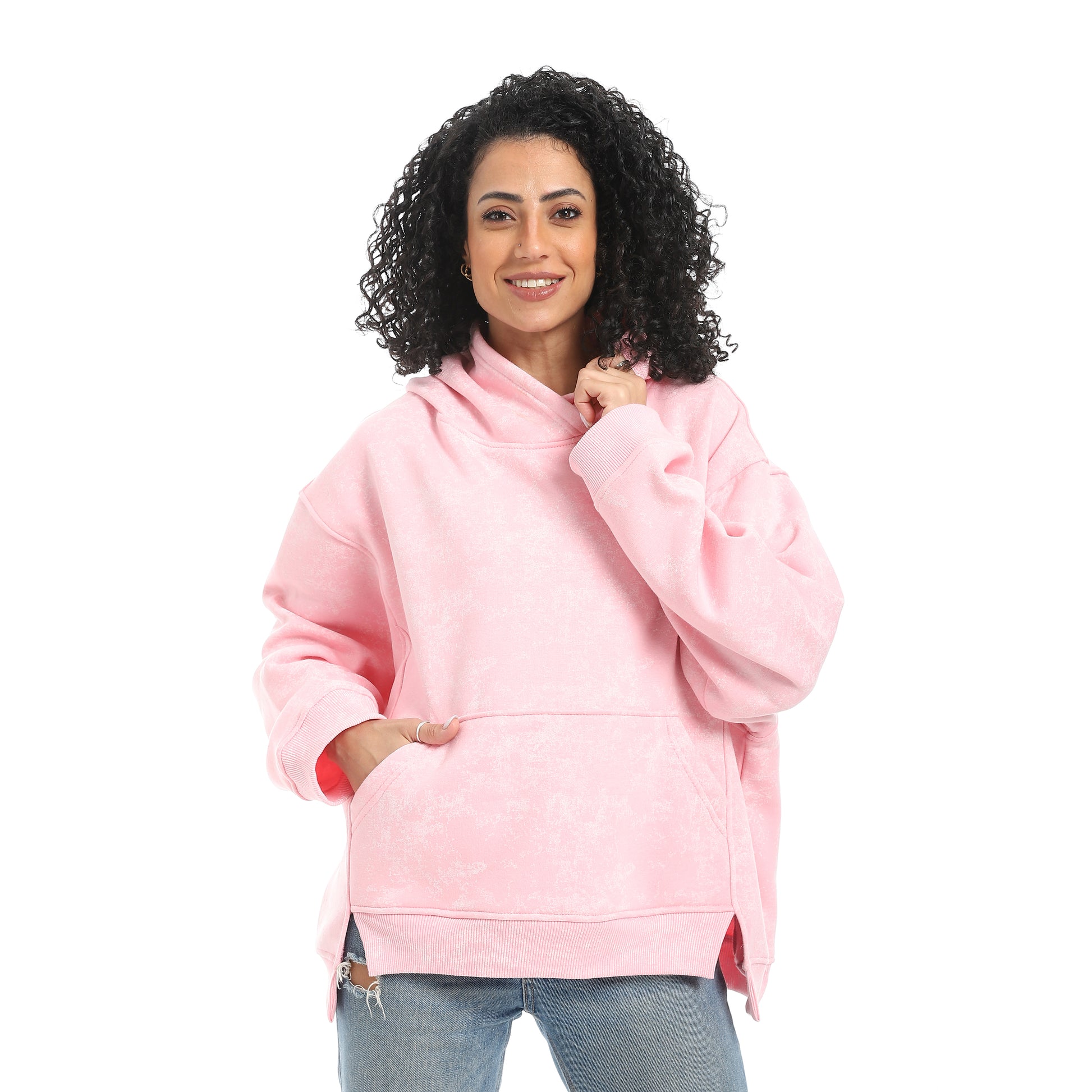 wide hoodie - Rose View 1