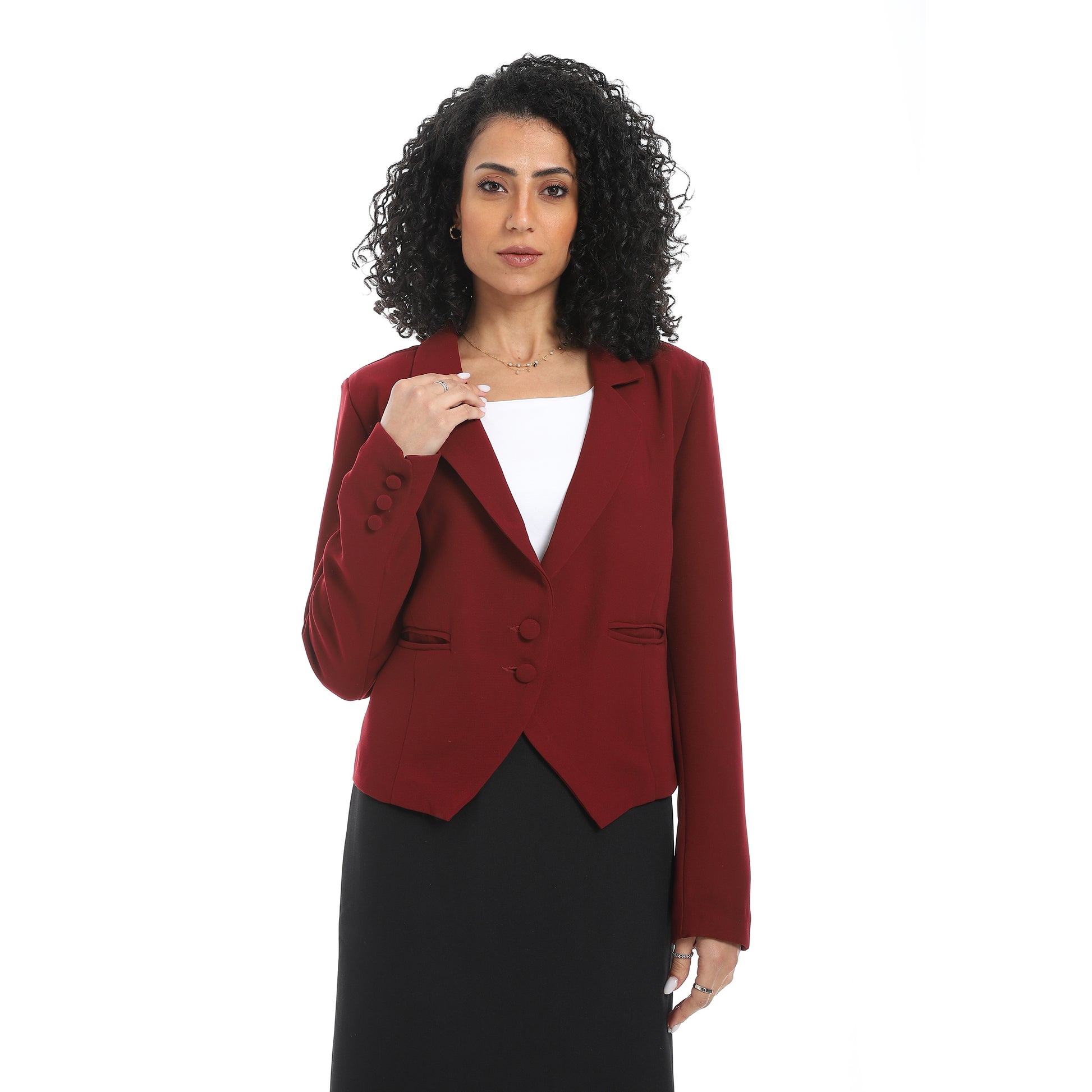 classic blazer - Wine View 1