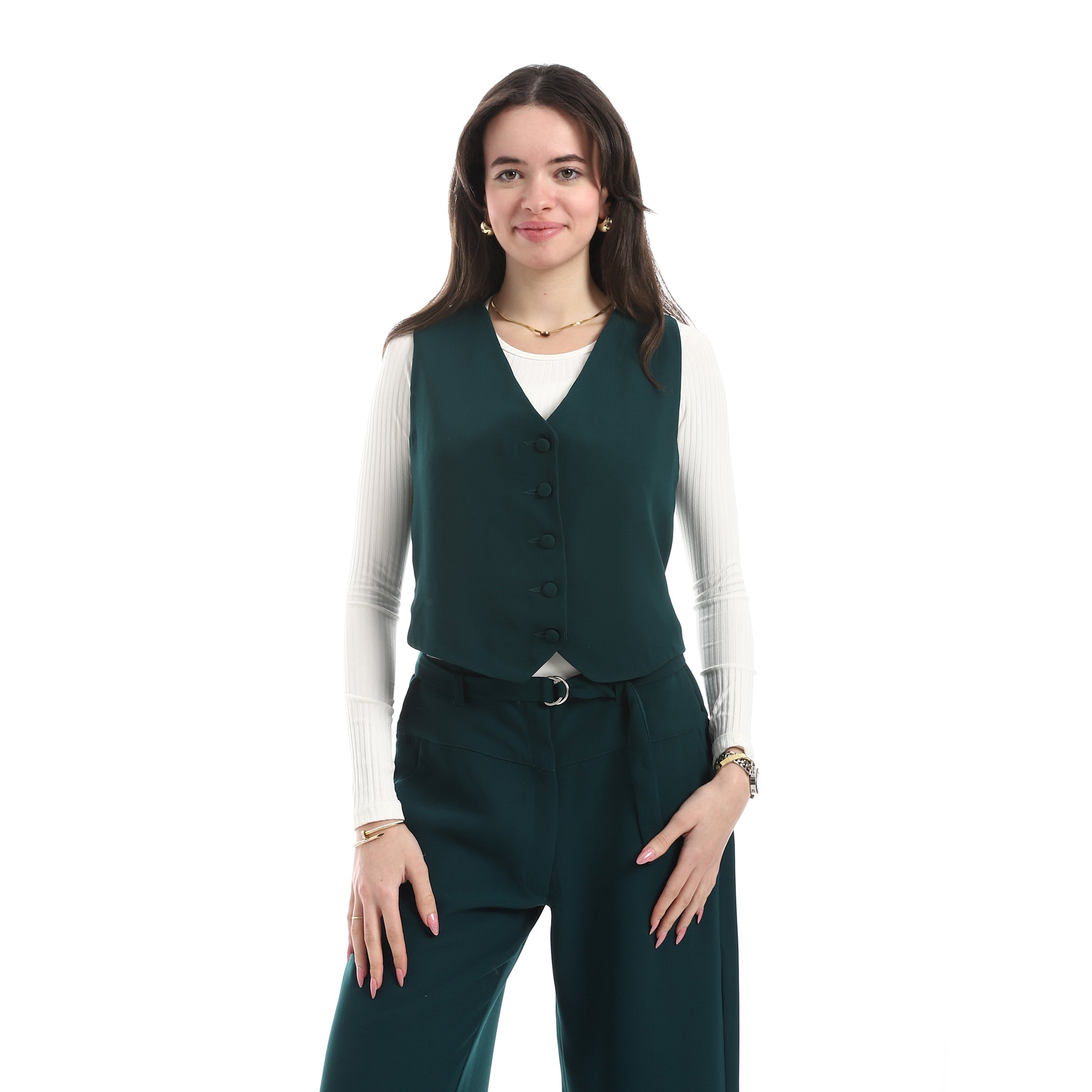 classic vest - Dark Green View 1