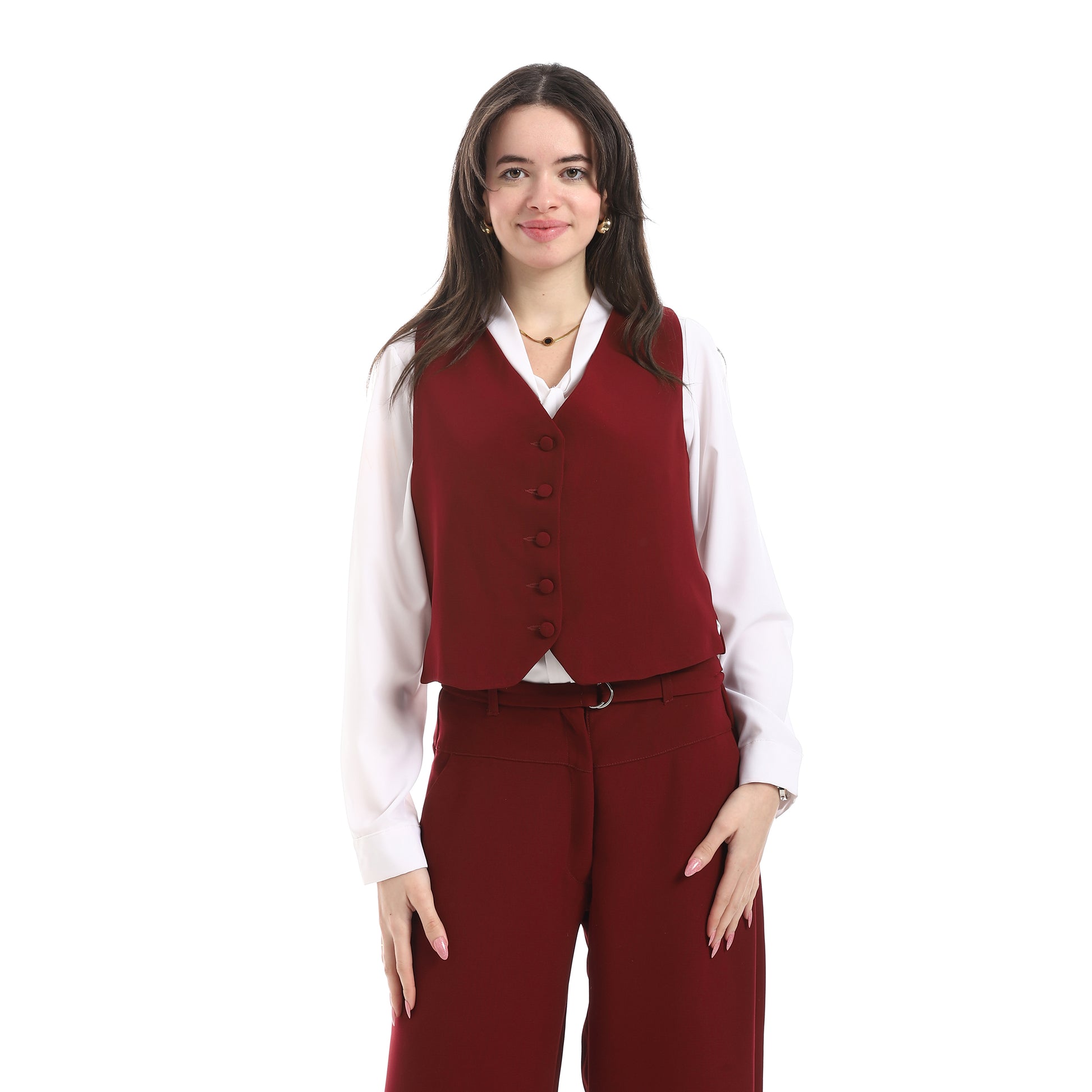 classic vest - Wine View 1