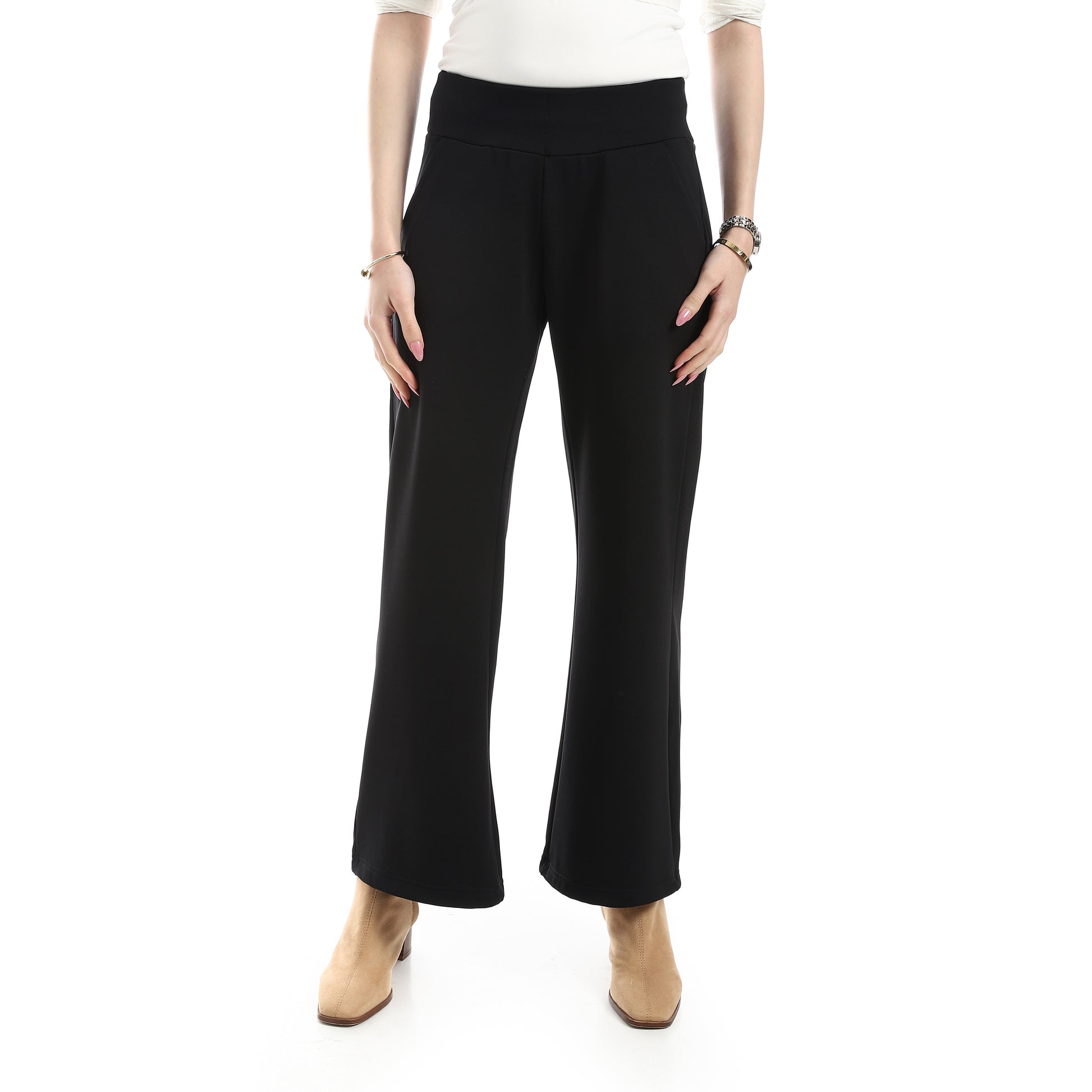 internal fleeced pants - Black View 1