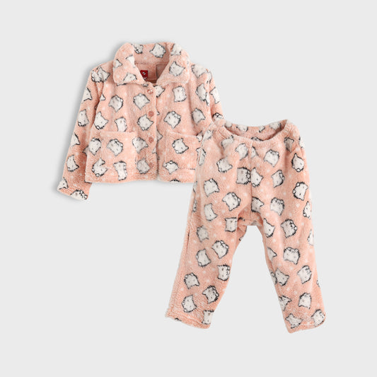polar fleece kids pyjama - Patterned Sumon View 1