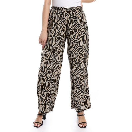 wide patterned pants