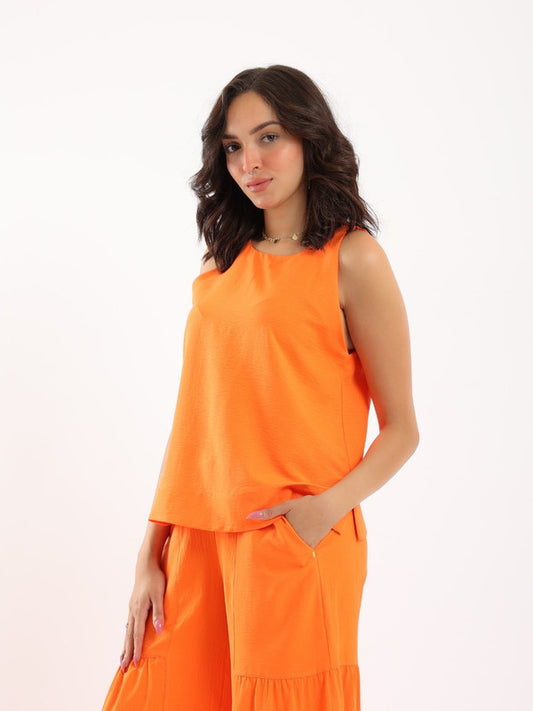 silk sleevless blouse